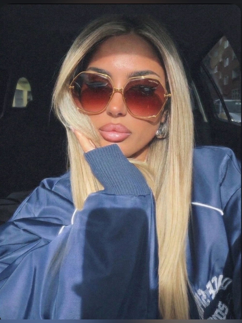 NWT TOM FORD Geometric Sunglasses
